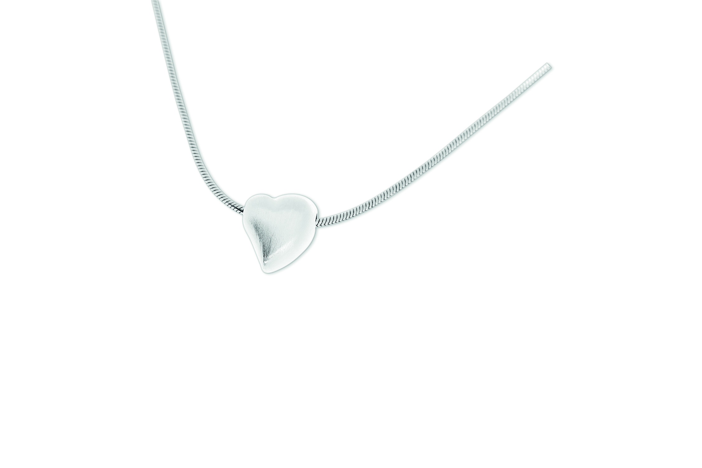 Kettenanhänger von Herzen, mit Kette, 925er Silber