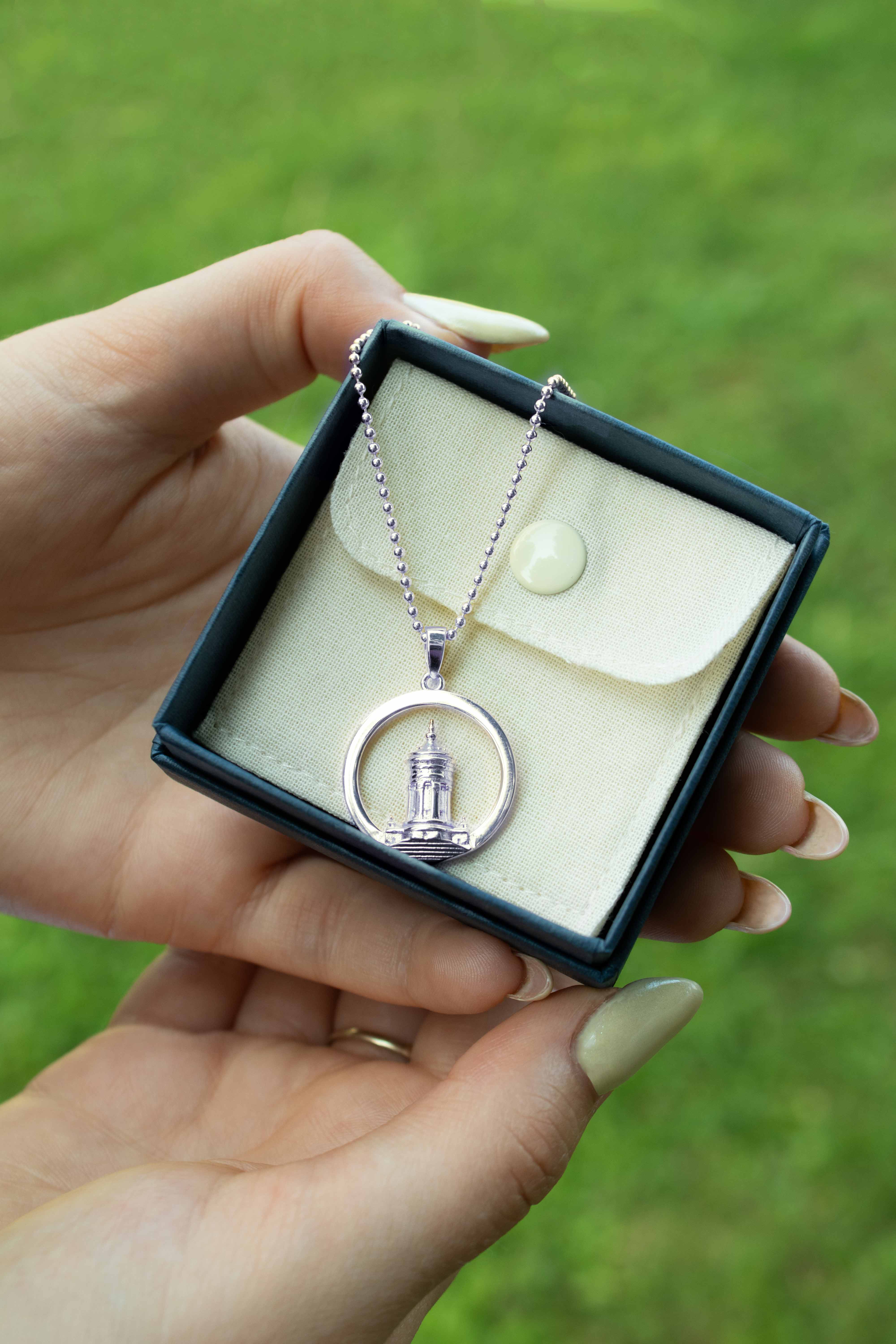 Kettenanhänger Mannheim Wasserturm, Sterling Silber